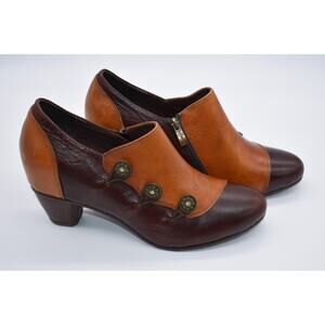 L’Artiste Spring Step Boots Women 40 Size 9 Shoes Brown Leather Booties Heels